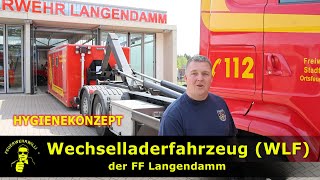 WLF der FF Langendamm Wechselladerfahrzeug Hygienekonzept [upl. by Aniram]