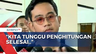 Gibran Rakabuming Raka Tanggapi Hasil Quick Count Kita Tunggu Penghitungan Selesai [upl. by Aihsatsan]