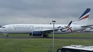 Rex Boeing 7378SA VH8KH taxing past Sheps mound at Sydney Airport [upl. by Wake806]