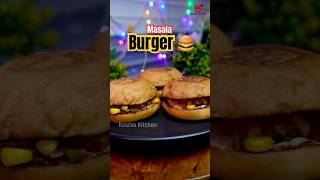 Masala Burger 🍔 simple burger recipe  kasthukitchen2001 food shortsfeed recipe shorts [upl. by Assiruam669]