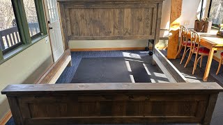 How to Build a Farmhouse Style Bed Frame [upl. by Rebliw795]