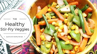 Sauteed Vegetables  Vegetable Stir Fry  Healthy Vegetarian Salad  How To Saute Vegetables [upl. by Judi108]