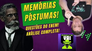 QUESTÕES RESOLVIDAS MEMÓRIAS PÓSTUMAS DE BRÁS CUBAS  MACHADO DE ASSIS  AGENTE VAI [upl. by Noitsirhc897]