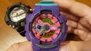 Casio GShock GA110HC6AER  ustawienia zegarka PL [upl. by Tutankhamen]