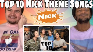 Top 10 BEST Nickelodeon Theme Songs REACTION [upl. by Suolevram]