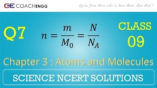 Atoms and Molecules Question 7 Chapter 3 Class 9 NCERT Solutions Exercise [upl. by Annabell980]