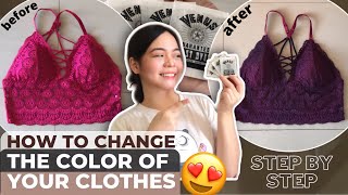 PAANO MAG JOBOSDYE NG DAMIT HOW TO DYE CLOTHES  easy step by step [upl. by Hanej]