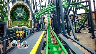 2022 Poltergeist Roller Coaster On Ride Front Row 4K POV with Queue Six Flags Fiesta Texas [upl. by Siduhey175]