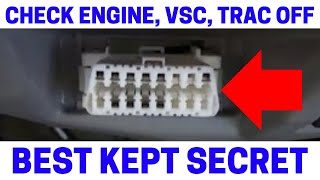 Part 4 How To Fix Your Check Engine VSC Trac Off Warning Lights With Zero Point Calibration [upl. by Meakem]