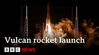 Vulcan rocket launches on Moon mission  BBC News [upl. by Beret]