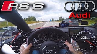 Crazy RS6 Performance on German Autobahn ✔ [upl. by Rengaw878]