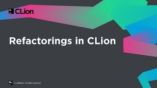 Refactorings in CLion [upl. by Gallard126]