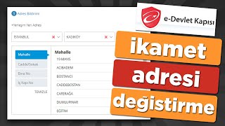 EDevlet Adres İkamet Değiştirme  İkametgah Nasıl Değiştirilir [upl. by Haletky]