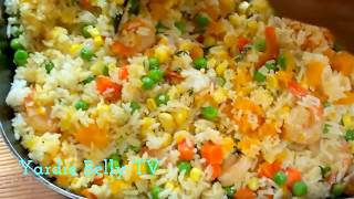 Delicious Jamaican SEASONED RICE with SHRIMP ACKEE and SALTFISH [upl. by Assenev]