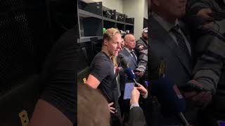 Hampus Lindholm Boston Bruins Postgame Media Scrum 11072024 [upl. by Avat381]