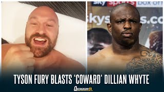 quotIVE HEARD DILLIAN WHYTE WANTS PAYING TO TURN UP TO A PRESS CONFERENCE COWARDquot  TYSON FURY [upl. by Rafe223]