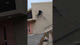 crazy extreme pogo sticking parkour [upl. by Auqinahs]