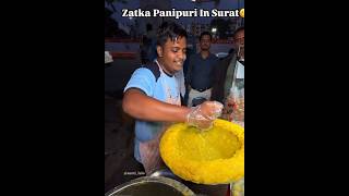 Zatka Panipuri In Surat panipuri golgappa foodlover foodie foodrecipe streetfood shorts [upl. by Eirot]