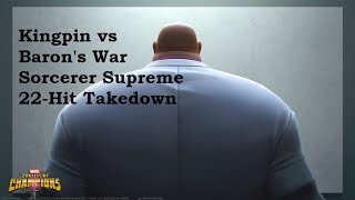 Kingpin vs Barons War Sorcerer Supreme  22Hit TakeDown [upl. by Neale]