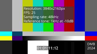 2160p25 48kHz  1kHz 10dB [upl. by Sharpe995]