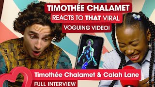 Timothée Chalamet on that voguing video [upl. by Devin]