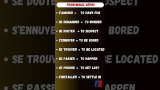 French Pronominal verbs [upl. by Shandie648]