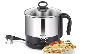 Milton Kitchen Essential Euroline Go Electro Electric Cooker With Glass Lid MultiPurpose Kettle [upl. by Chris799]