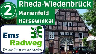 EmsRadweg bis zur Nordsee 2▶ RhedaWiedenbrück Marienfeld Harsewinkel  Radtour Radreise Doku [upl. by Ittak539]