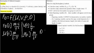 Buckingham Pi Method Example [upl. by Eillac]