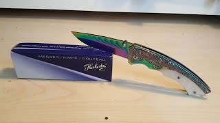 Herbertz einhand Rainbow Messer Review [upl. by Asehr]