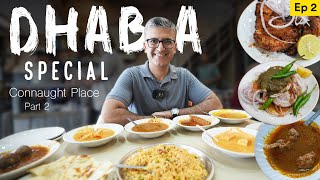 Ep  2 Delhi Neighbourhood Eats I Connaught Place DHABA SPL FOOD TRAIL I Mutton Gurde KapureBheja [upl. by Ohploda]