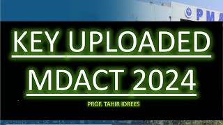 MDCAT 2024 KEY UPLOADED [upl. by Sigfried]