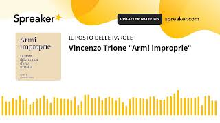 Vincenzo Trione quotArmi impropriequot [upl. by Trix407]