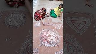 Diwali per Gau Mata ke gobar lip kar rangoli bnai 🙏🙏🎆🎇sunder mandna youtubeshorts subscribe 🙏🙏🙏 [upl. by Vastha]