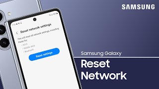 How to reset Network Settings to fix connection issues on your Galaxy phone  Samsung US [upl. by Lairbag]