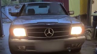 MERCEDES 560 SEC замена масла в двигателе [upl. by Hebbe]