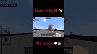 SECRET HOUSE IN SKY 🏡🌍 minecraftshorts skyhouse pageforyou YesSmartyPie [upl. by Neitsirk]