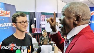 FLOYD MAYWEATHER SR GOES OFF ON NERDY MCGREGOR FAN TELLS HIM quotILL BEAT THE S OUT OF YOUquot [upl. by Agnimod]