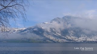 Lake Zug Winter Day SWITZERLAND 冬の日 ツーク湖 [upl. by Acinor608]