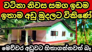 අංගසම්පූර්ණ නිවස හා ඉඩම පට්ටම අඩුවට  Aduwata idam  Aduwata niwasa  House for sale  Land for sale [upl. by Amerd980]