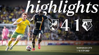 Norwich City 41 Watford  Short Highlights [upl. by Lari551]