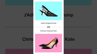 JAdior Slingback Pump VS Christian Louboutin Kate [upl. by Doria383]