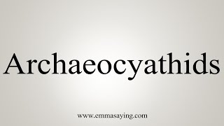 How To Say Archaeocyathids [upl. by Gerdy134]