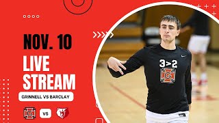 Grinnell Mens College Basketball VS Barclay [upl. by Nerrag]