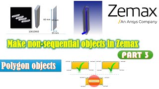 Make nonsquential objects in Zemax  opticstudio POB files Part 3 [upl. by Ridgley]