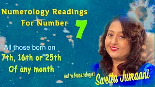 Numerology for No7 With Subtitles मूलांक 7 जन्मांक 7 Birth Date 7 Mulank 7 [upl. by Noremak]