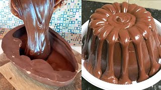 Most Amazing Chocolate Cake Decorating Ideas  Satisfying Melted Chocolate Cake Compilation [upl. by Bondy]