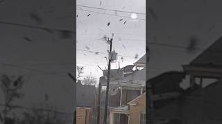 Debris flies as tornado peels off roof in San Antonio [upl. by Jobey]