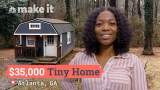 Living In A 35K Tiny Home In My Backyard In Atlanta GA  Unlocked [upl. by Annuhsal82]