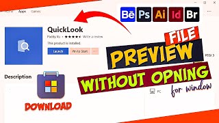 Preview Files Without Opening Them  QuickLook App Review amp Tutorial [upl. by Glarum]